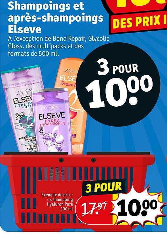 shampoings et après-shampoings elseve