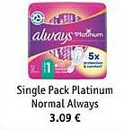 single pack platinum normal always