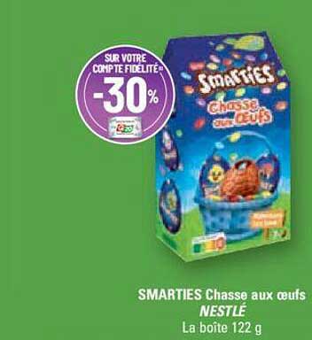 smarties chasse aux oeufs nestlé