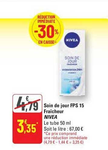 Soin De Jour Fps 15 Fraîcheur Nivea