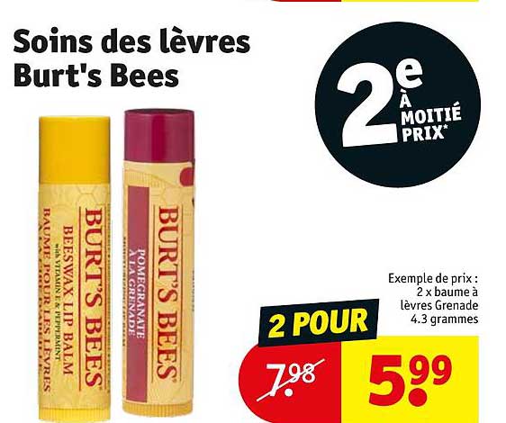 soins des lèvres burt's bees
