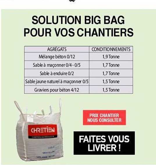 solution big bag pour vos chantiers