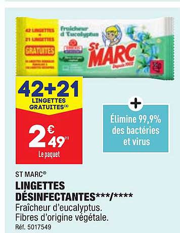 st marc lingettes désinfectantes