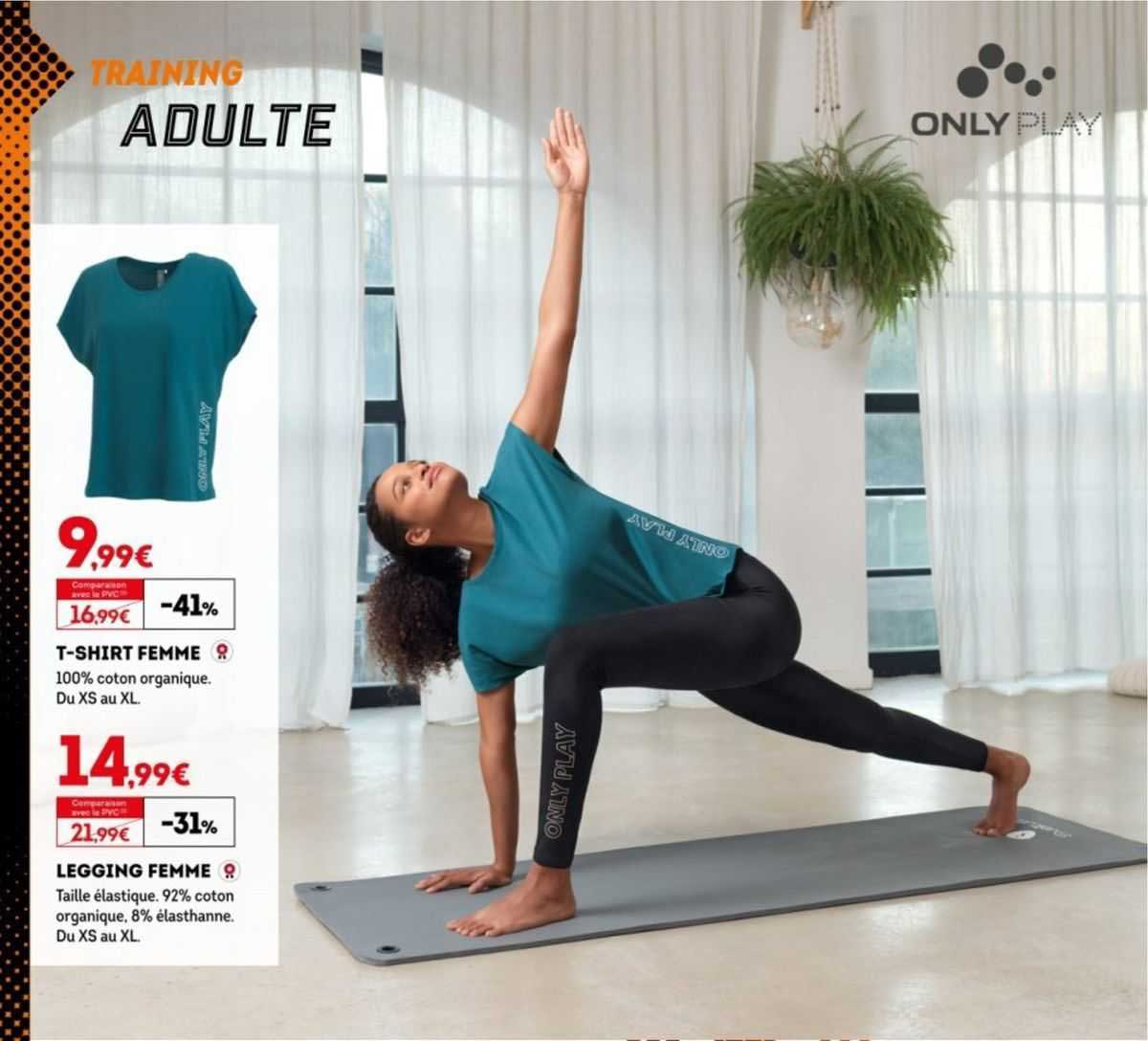 t-shirt femme, legging femme only play