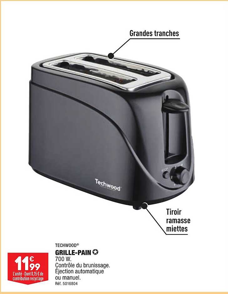 techwood grille-pain