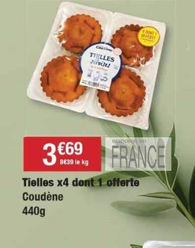 tielles x4 dont 1 offerte coudène