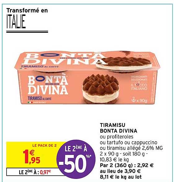 tiramisu bonta divina