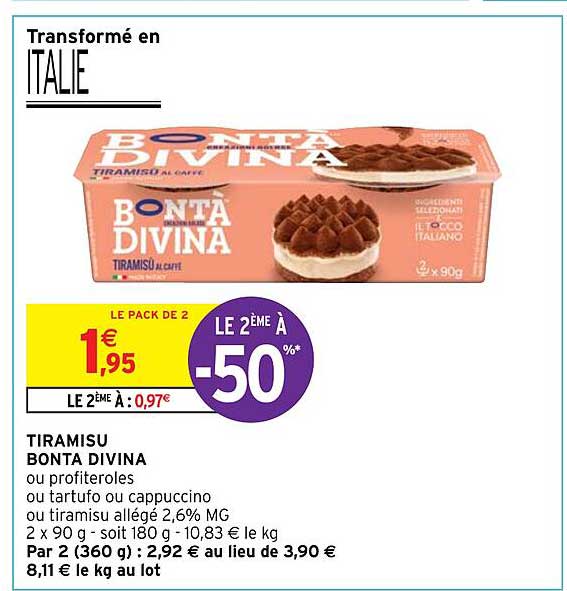 tiramisu bonta divina