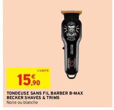 tondeuse sans fil barber b-max becker shaves & trims