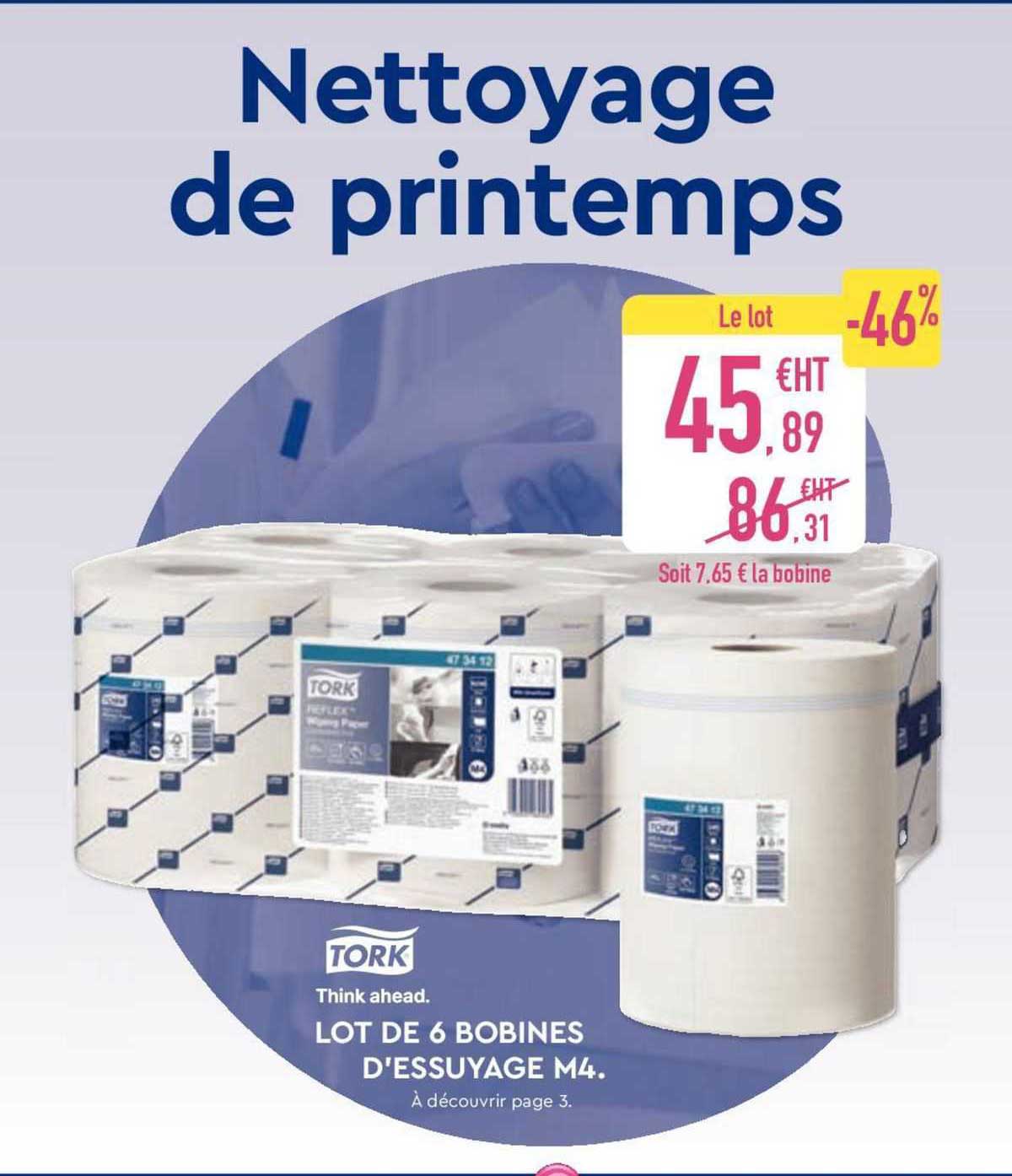 tork lot de 6 bobines d'essuyage m4