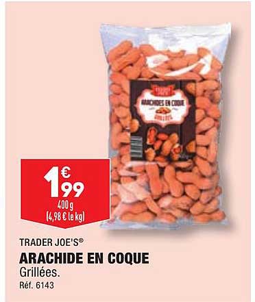 trader joe's arachide en coque