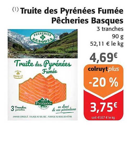 truite des pyrénées fumée pêcheries basques