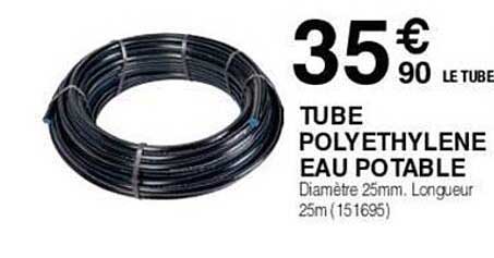 tube polyéthylène eau potable