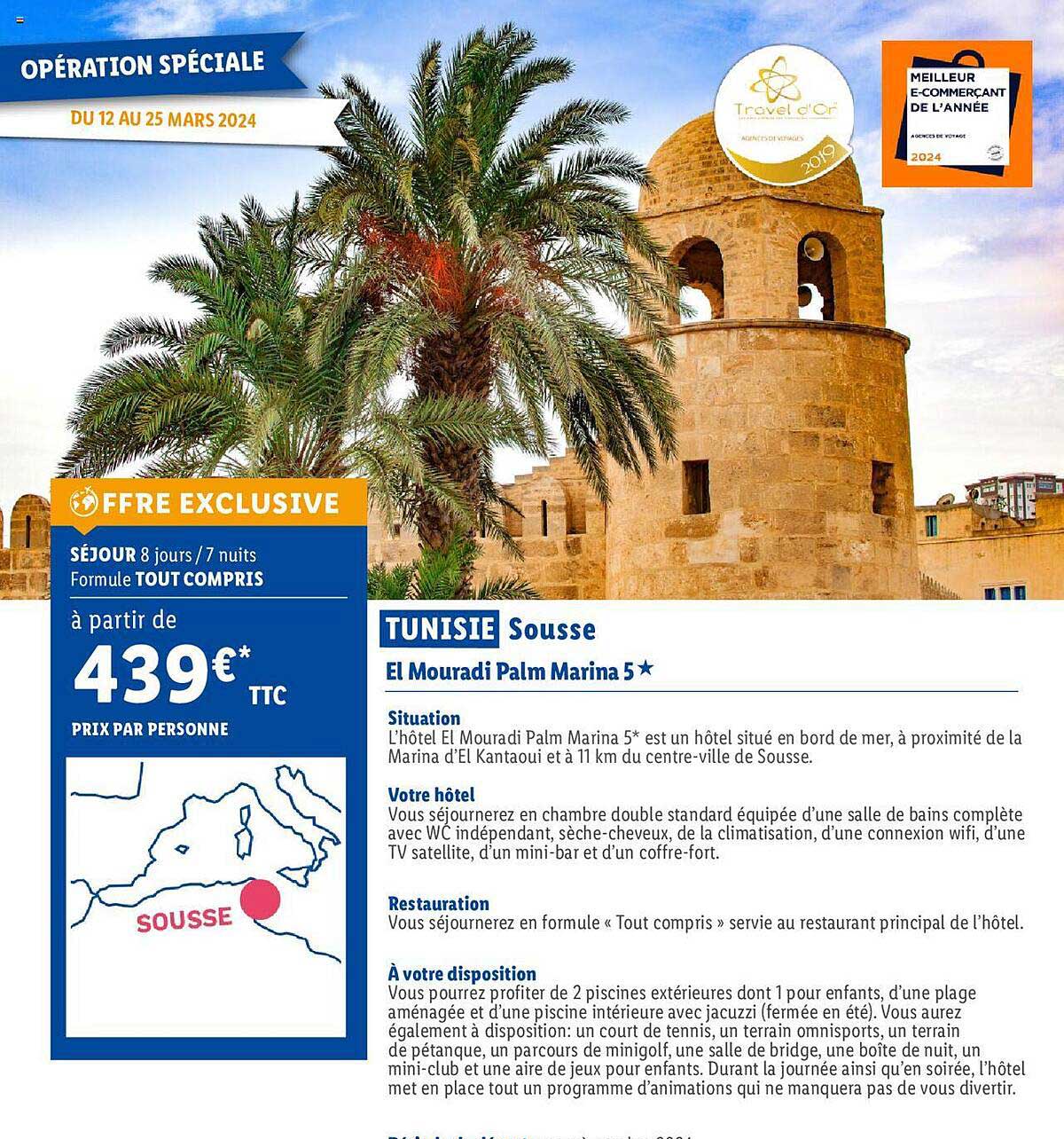 tunisie sousse : el mouradi palm marina 5*