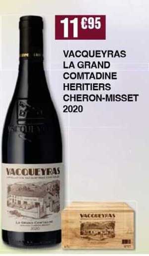 vacqueyras la grand comtadine heritiers cheron-misset 2020