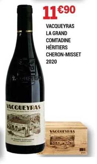 vacqueyras la grand comtadine héritiers cheron-misset 2020