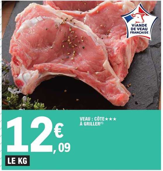 Veau : Côte*** à Griller