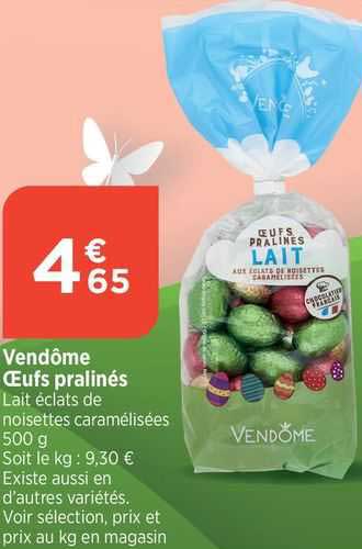 vendôme œufs pralinés