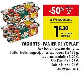 Yaourts - Panier De Yoplait