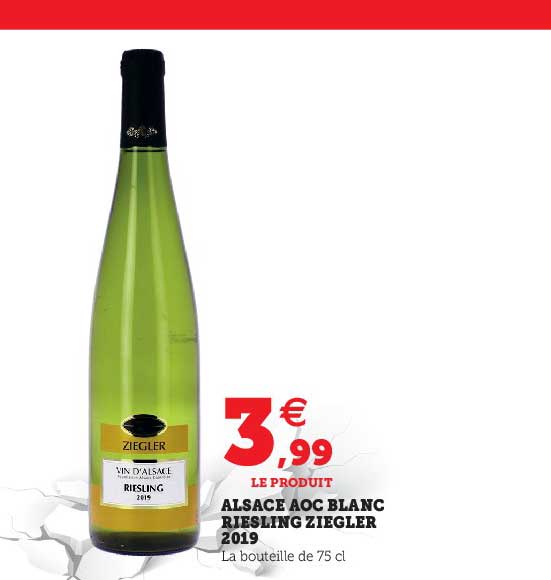 Alsace Aoc Blanc Riesling Ziegler 2019