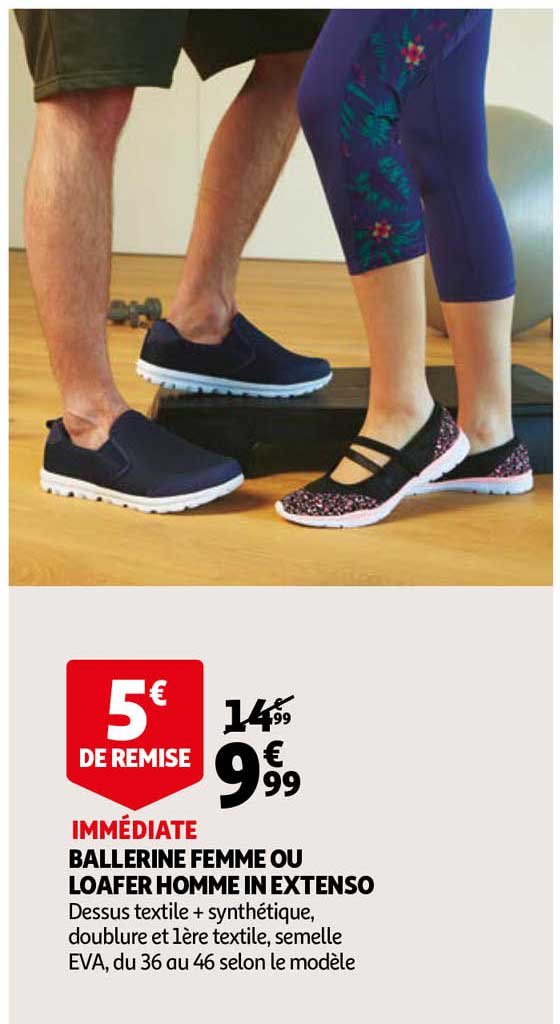 ballerine femme ou loafer homme in extenso