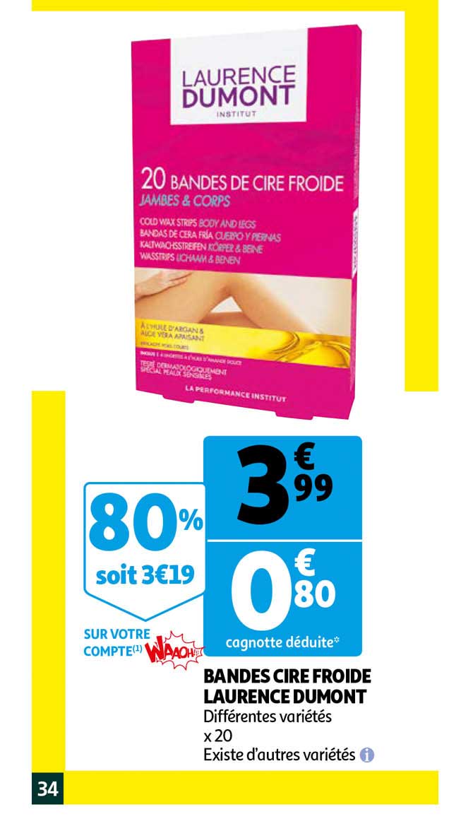 bandes cire froide laurence dumont