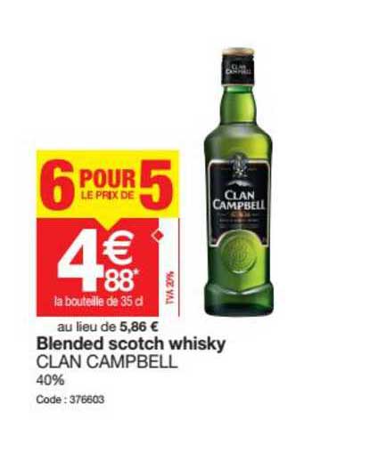 blended scotch whisky clan campbell