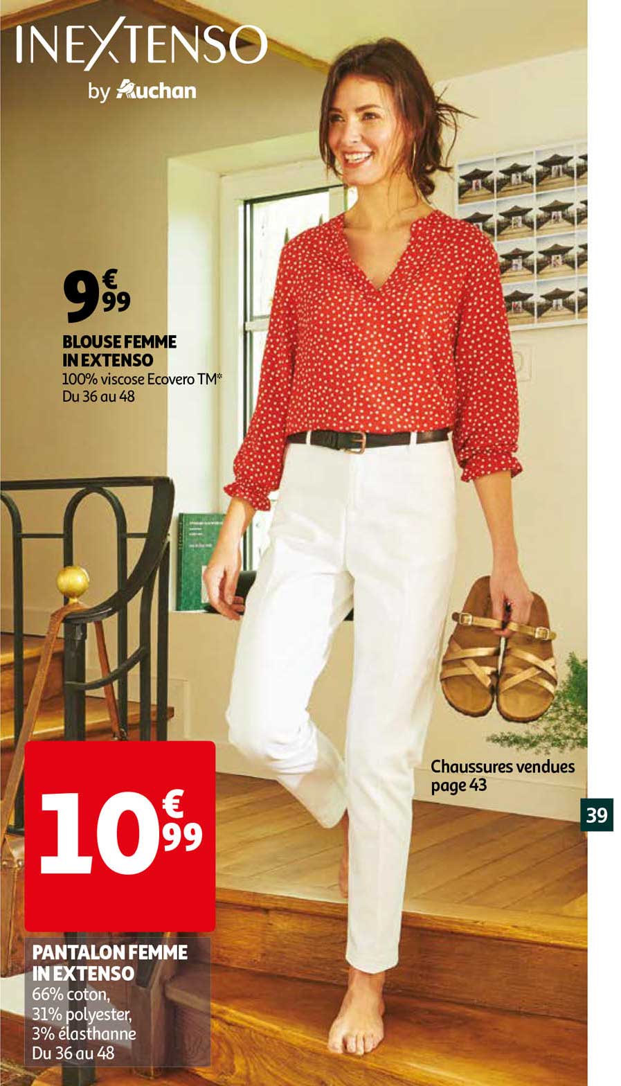 blouse femme in extenso, pantalon femme in extenso