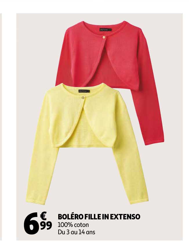 boléro fille in extenso