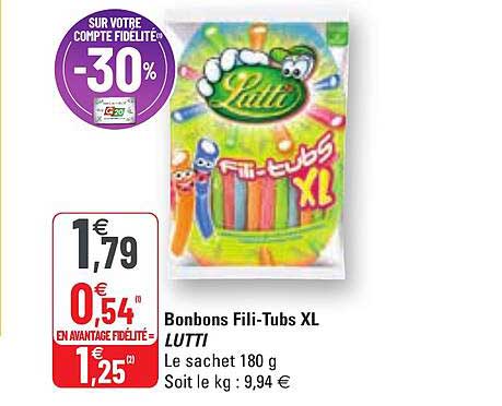 bonbons fili - tubs xl lutti