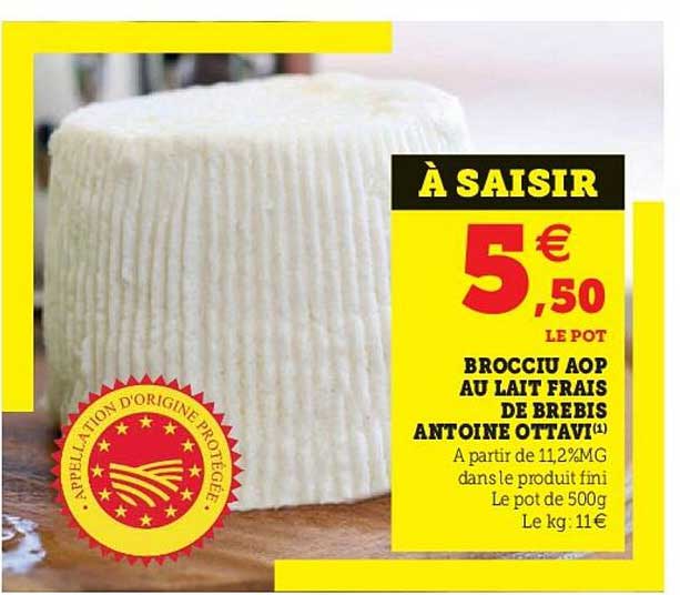brocciu aop au lait frais de brebis antoine ottavi