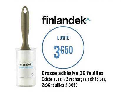 Brosse Adhésive 36 Feuilles Finlandek^