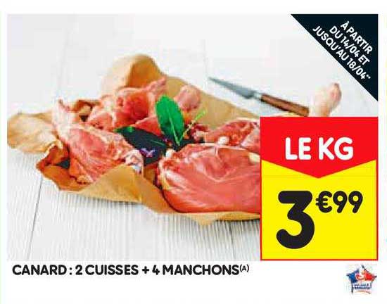Canard : 2 Cuisses + 4 Manchons