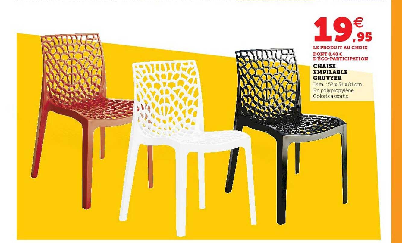 Chaise Empilable Gruvyer