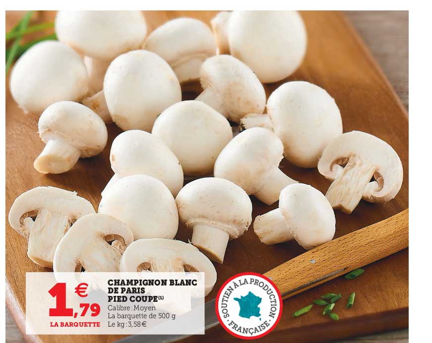 Champignon Blanc De Paris Pied Coupé