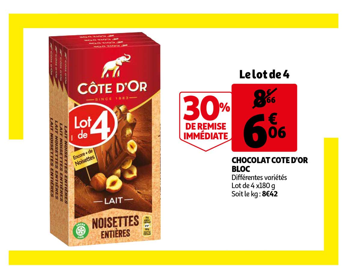 Chocolat Côte D'or Bloc