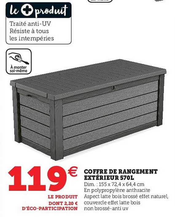 Coffre De Rangement Extérieur 570l