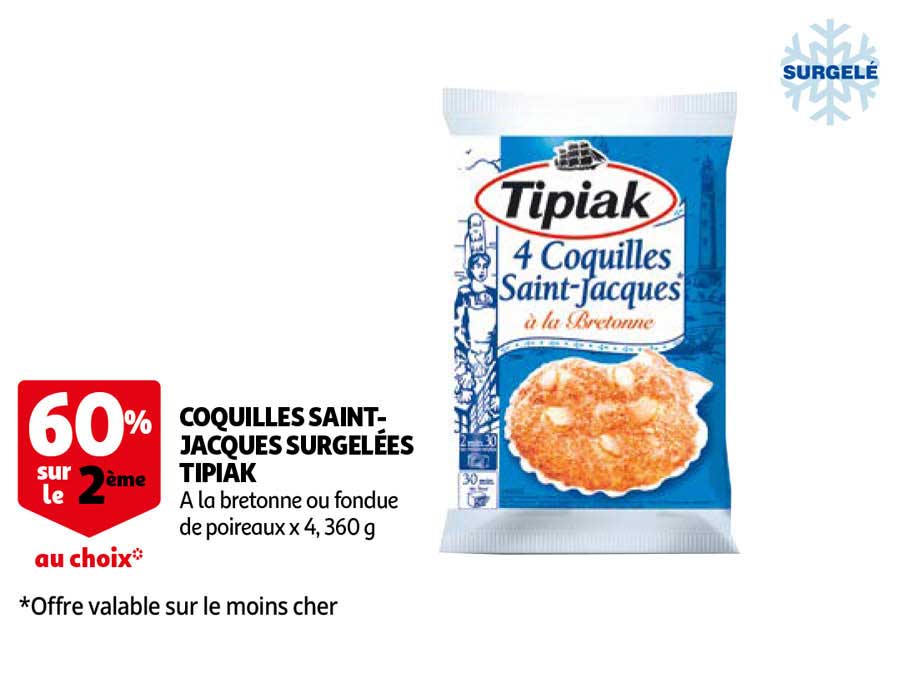 coquilles saint-jacques surgelées tipiak