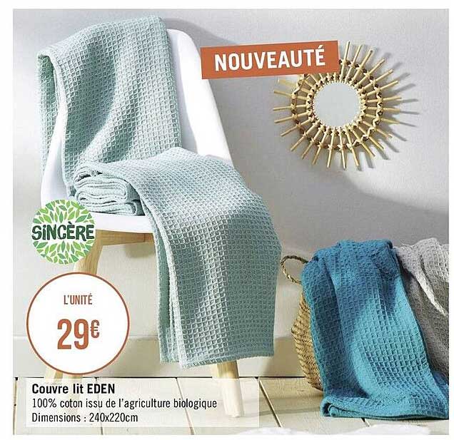 couvre lit eden