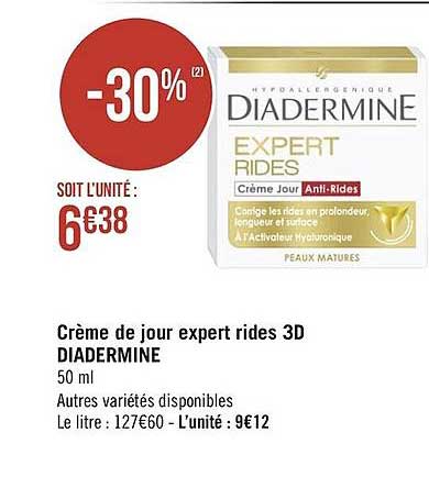 crème de jour expert rides 3d diadermine