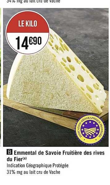emmental de savoie fruitière des rives du fier