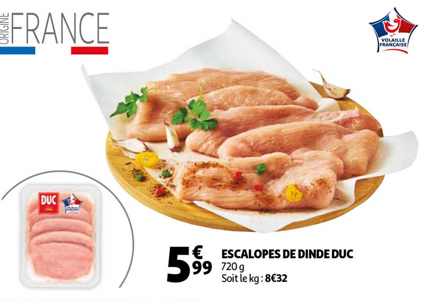 Escalopes De Dinde Duc
