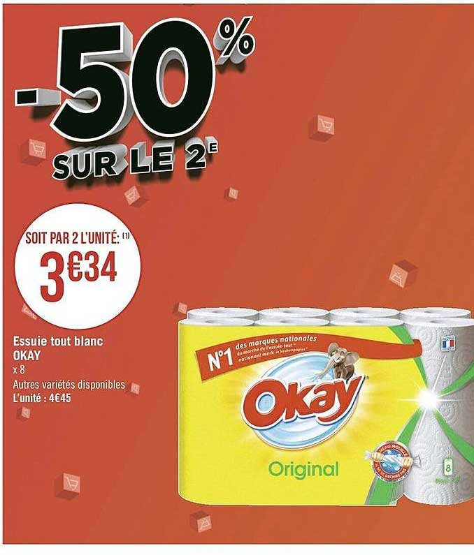 essuie tout blanc okay