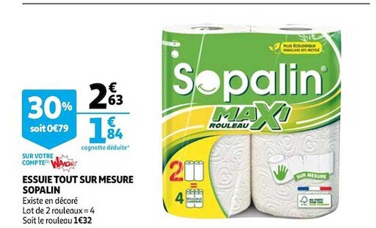 essuie tout sur mesure sopalin