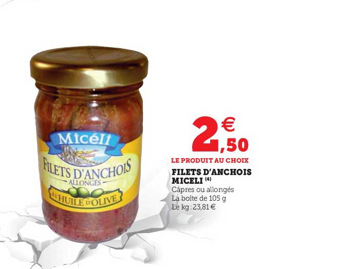 filets d'anchois miceli