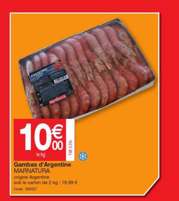 gambas d'argentine marnatura