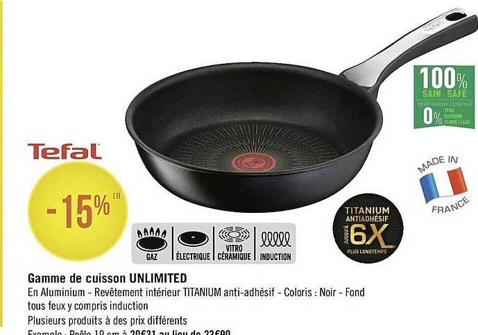 Gamme De Cuisson Unlimited Tefal