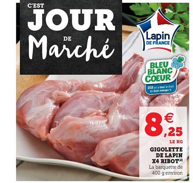gigolette de lapin x4 ribot