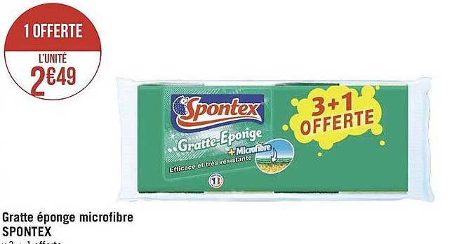 Gratte éponge Microfibre Spontex