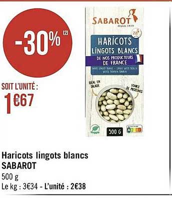 haricots lingots blancs sabarot